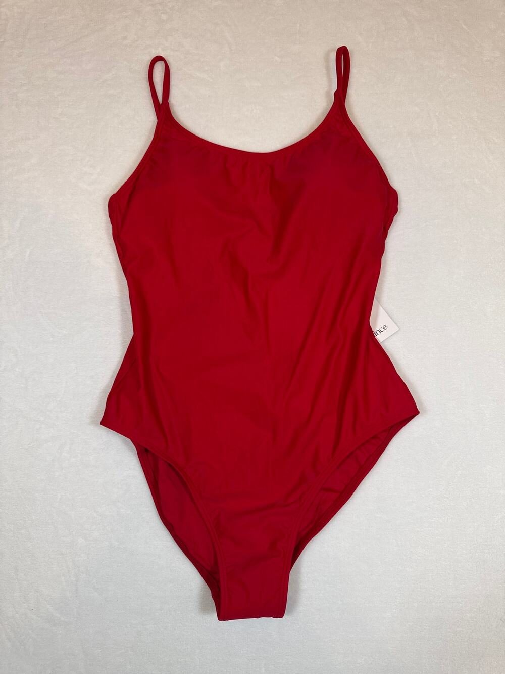 NWT Quince Red Scoop Neck One Piece Bathing Suit‎ Size Medium